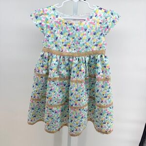 American Girl Bitty Baby Confetti Cutie Party Dress in Spring Colors